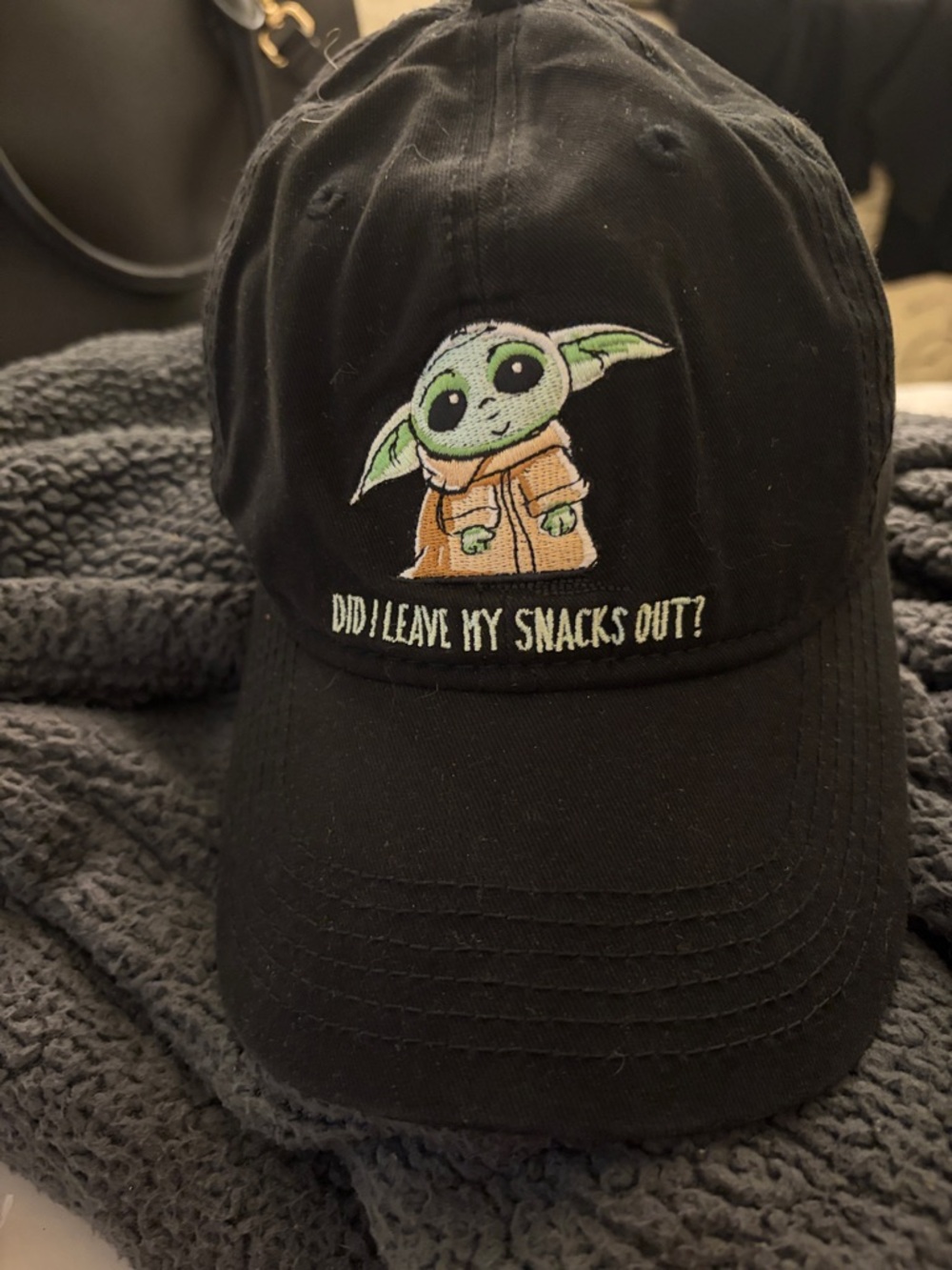 Star Wars Black Cap with White Drip Graphic